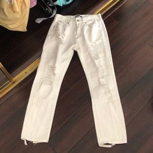 Brandy Melville White skinny jeans